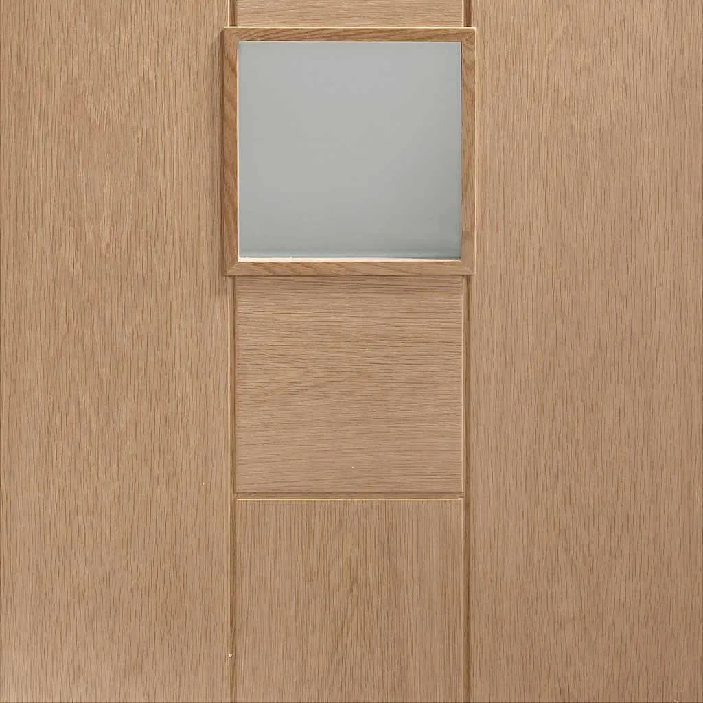 Bespoke Messina Oak Glazed 3 Door Maximal Wardrobe and Frame Kit