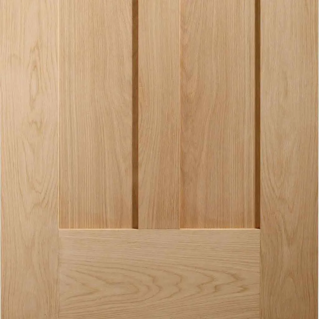 Bespoke Novara Oak 2 Panel 3 Door Maximal Wardrobe and Frame Kit