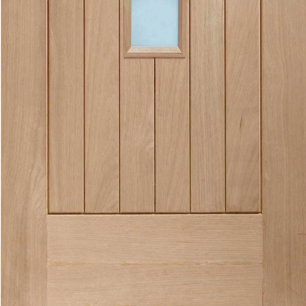 Bespoke Pass-Easi Contemporary Suffolk Oak 4 Pane - Clear Glass - 4 Sliding Doors and Frame Kit