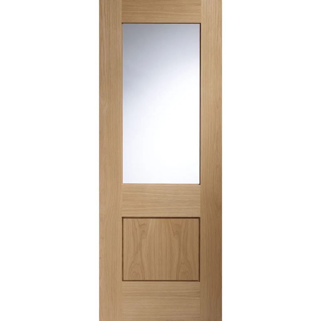 Bespoke Pass-Easi Piacenza Oak 1 Panel Glazed - 4 Sliding Doors and Frame Kit - Groove Design