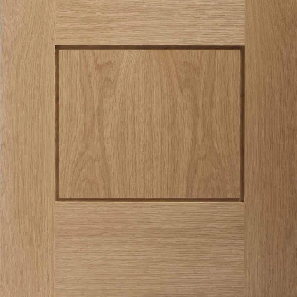 Bespoke Pass-Easi Piacenza Oak 1 Panel Glazed - 4 Sliding Doors and Frame Kit - Groove Design