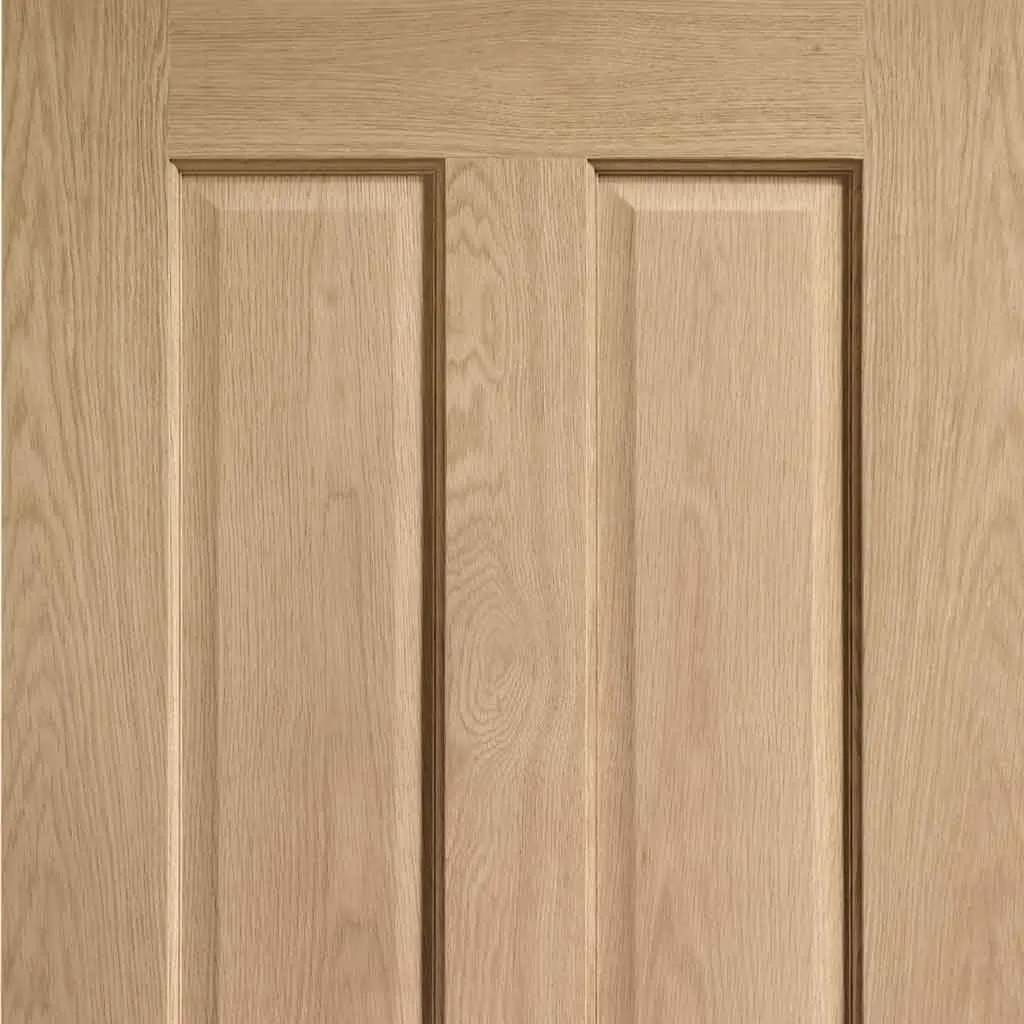 Bespoke Pass-Easi Victorian Oak 4 Panel - 4 Sliding Doors and Frame Kit - Prefinished