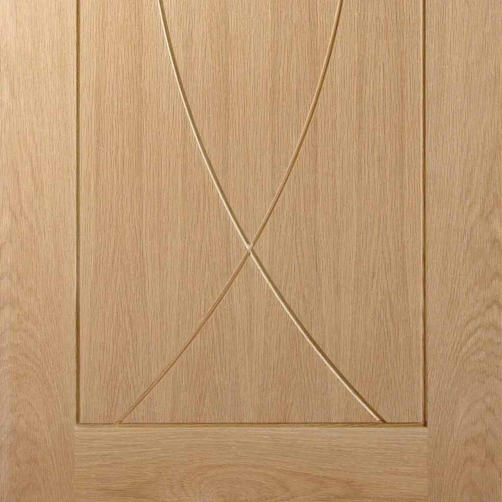 Bespoke Pesaro Oak Flush 2 Door Maximal Wardrobe and Frame Kit