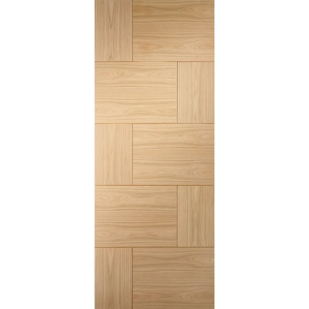 Bespoke Ravenna Oak Flush Single Pocket Door - Prefinished