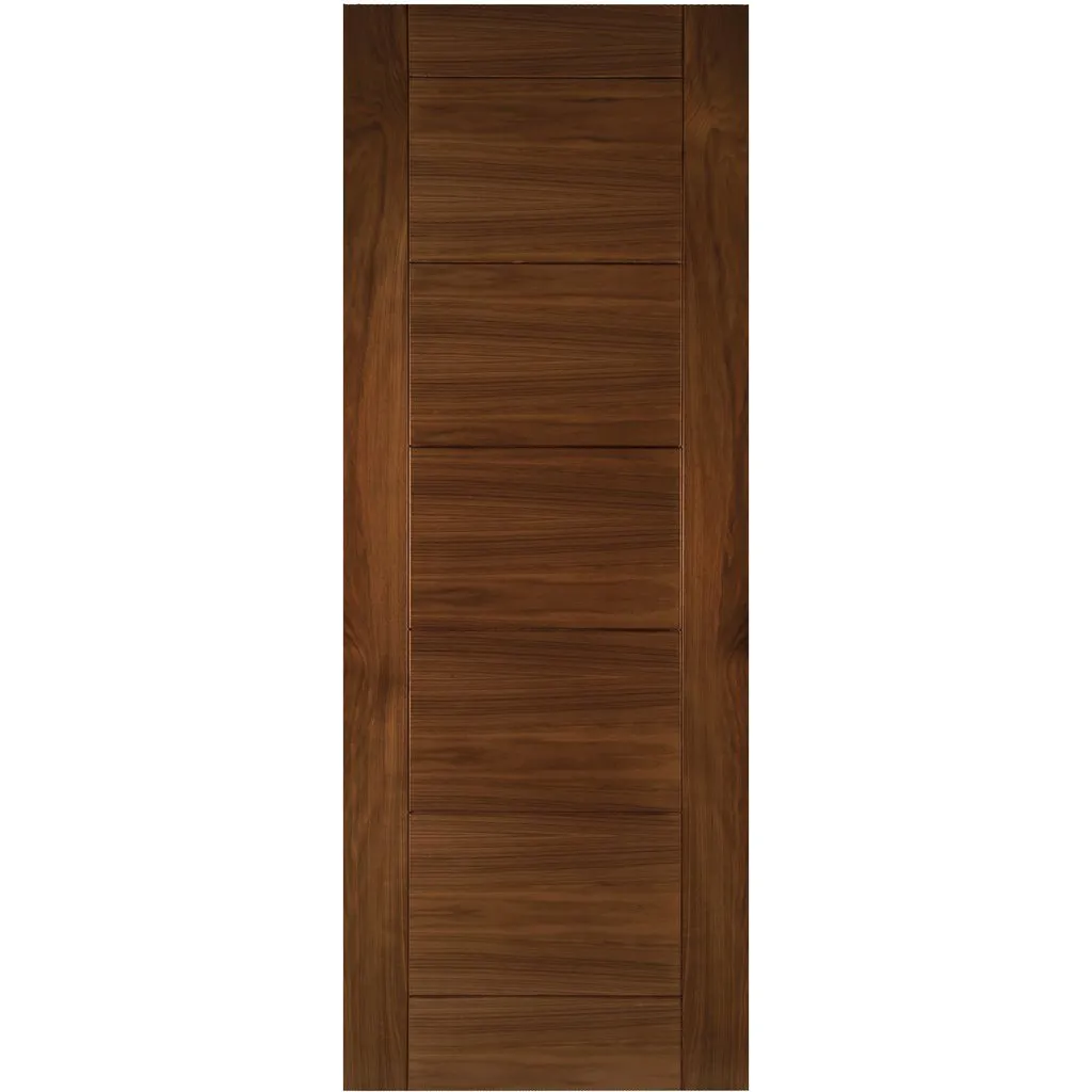 Bespoke Seville Walnut Prefinished Fire Internal Door Pair - 1/2 Hour Fire Rated