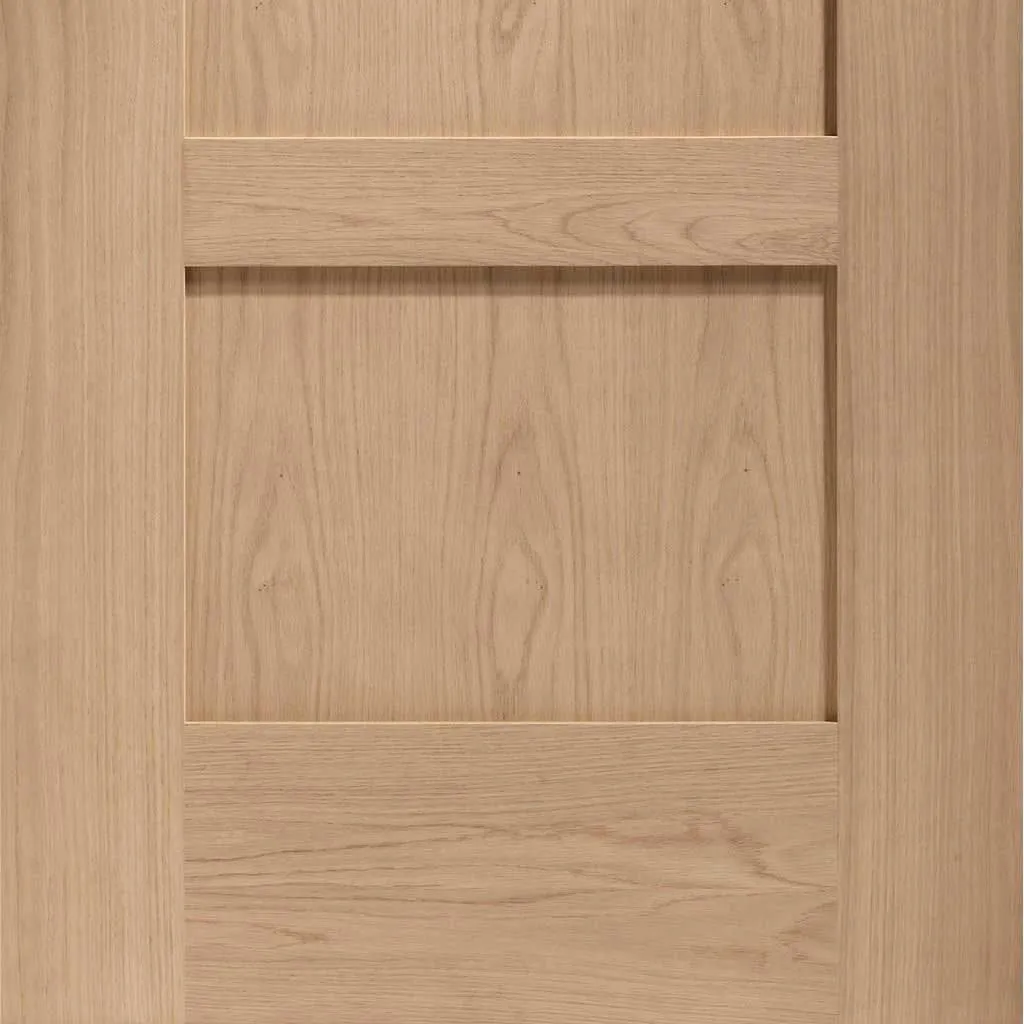 Bespoke Shaker Oak 4 Panel 2 Door Maximal Wardrobe and Frame Kit