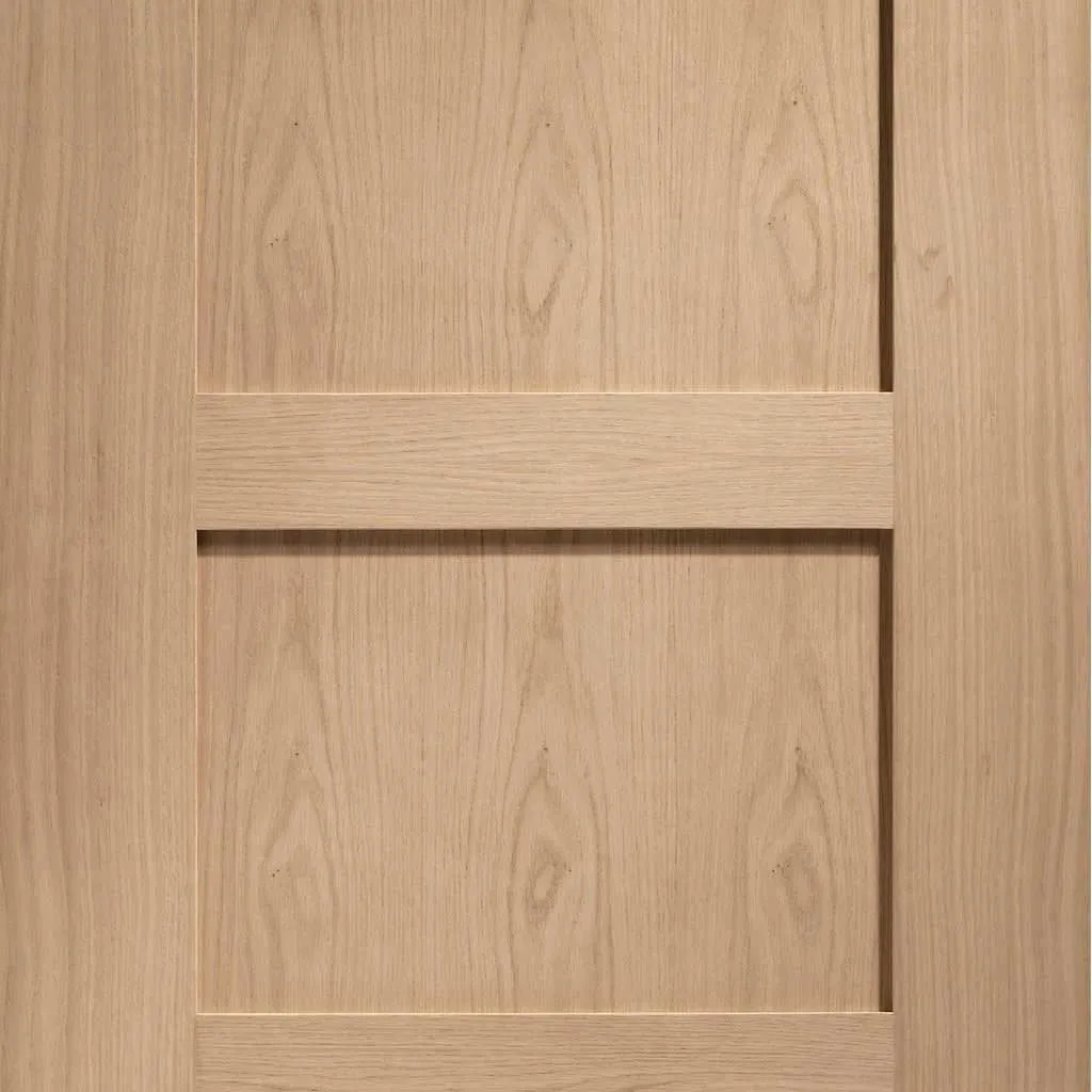 Bespoke Shaker Oak 4 Panel 2 Door Maximal Wardrobe and Frame Kit