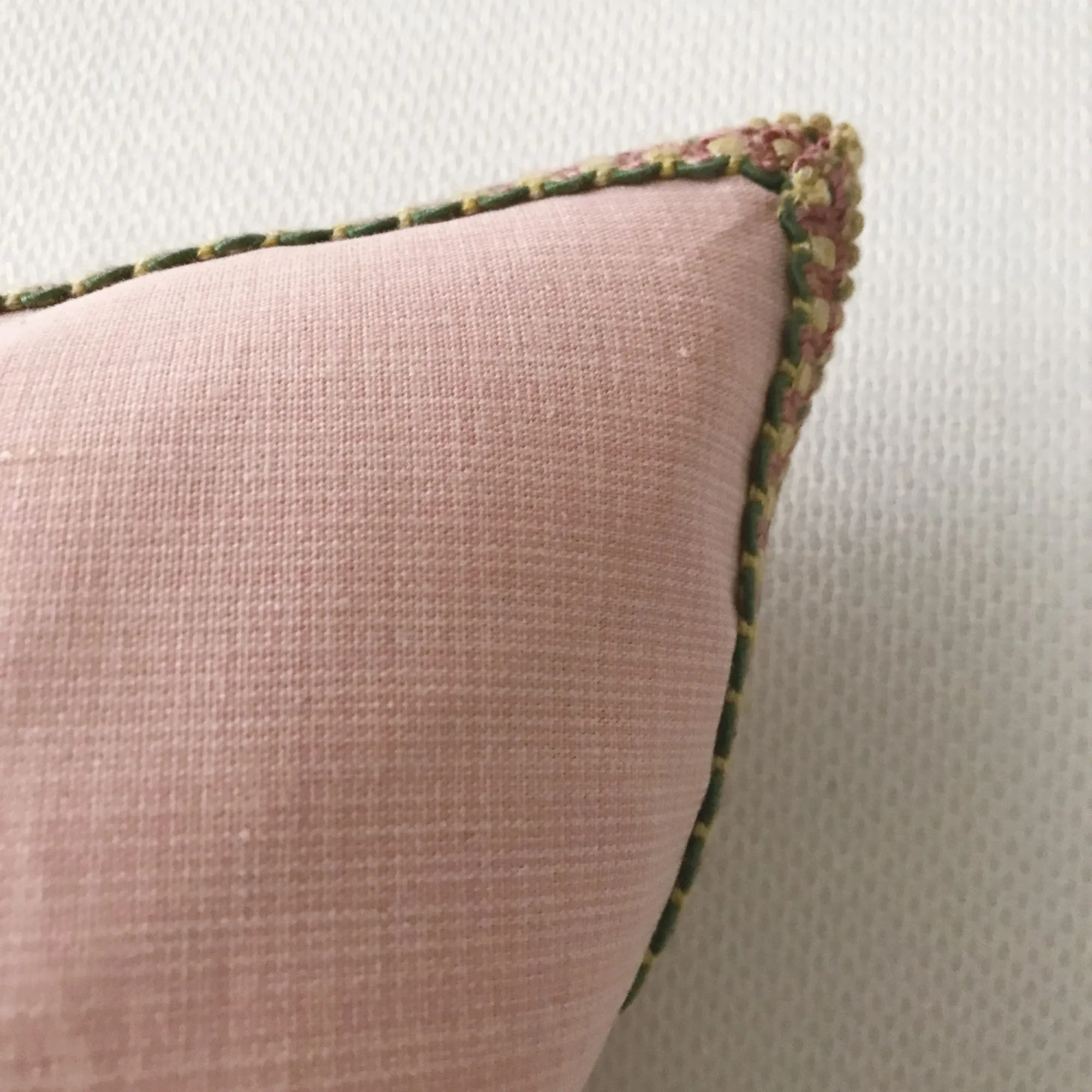 Blush Pink Solid Lumbar Pillow Cover 11x21