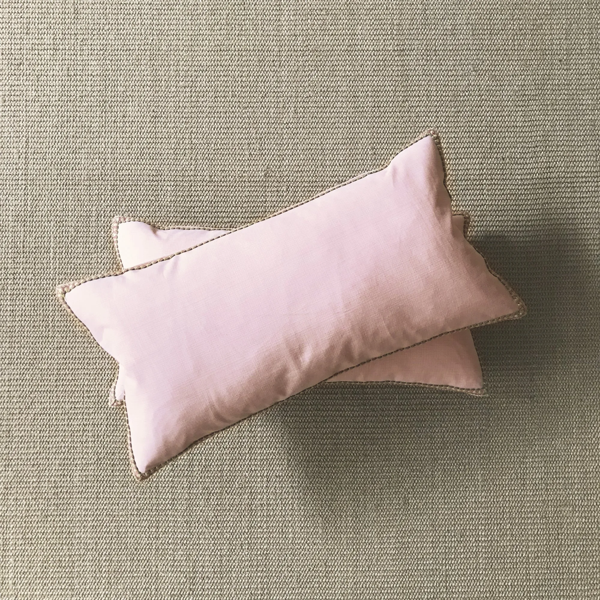 Blush Pink Solid Lumbar Pillow Cover 11x21