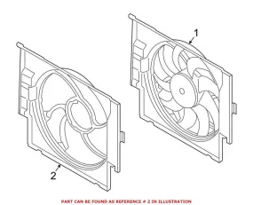 BMW Engine Cooling Fan Shroud 17427640650