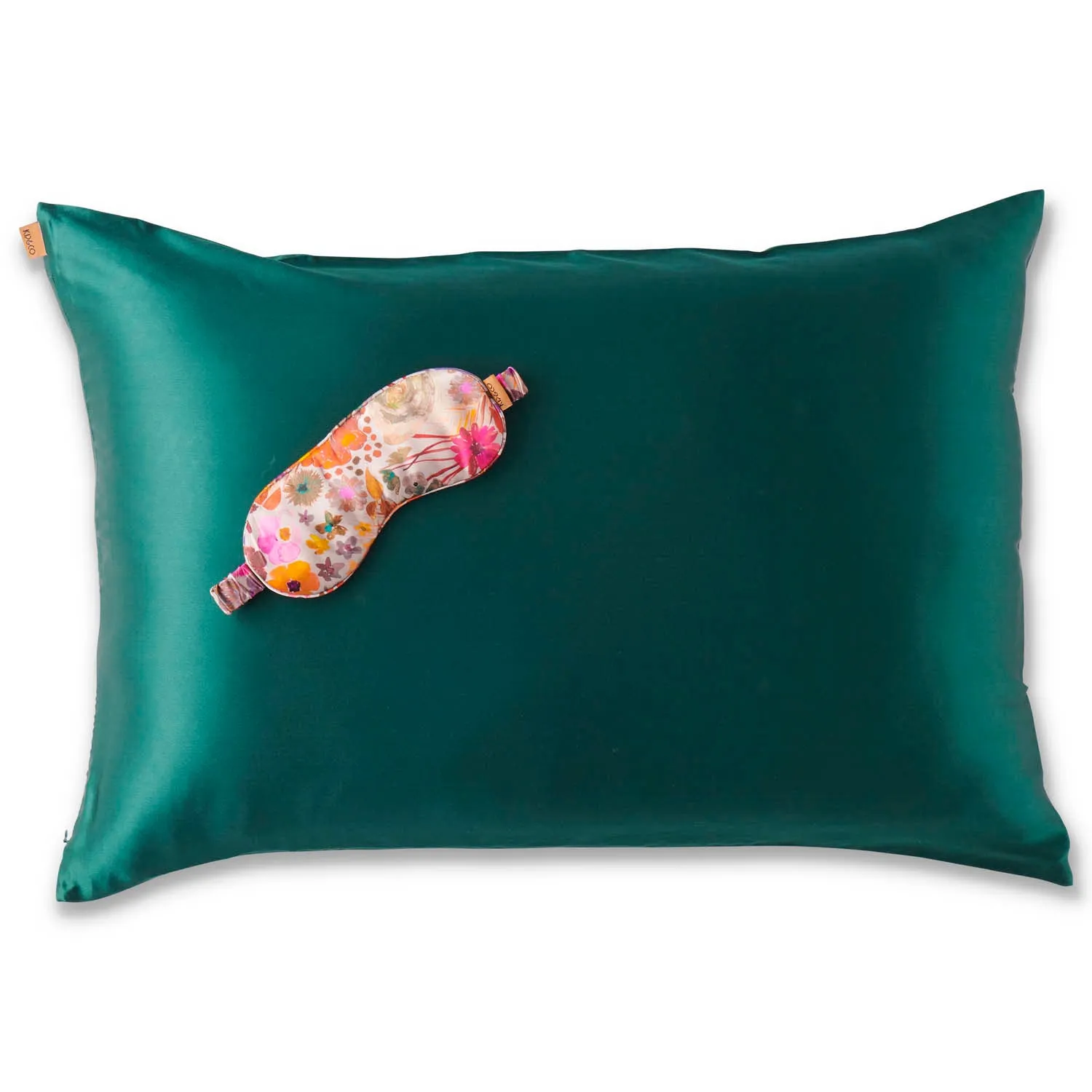 Botanica Green Silk Pillowcase