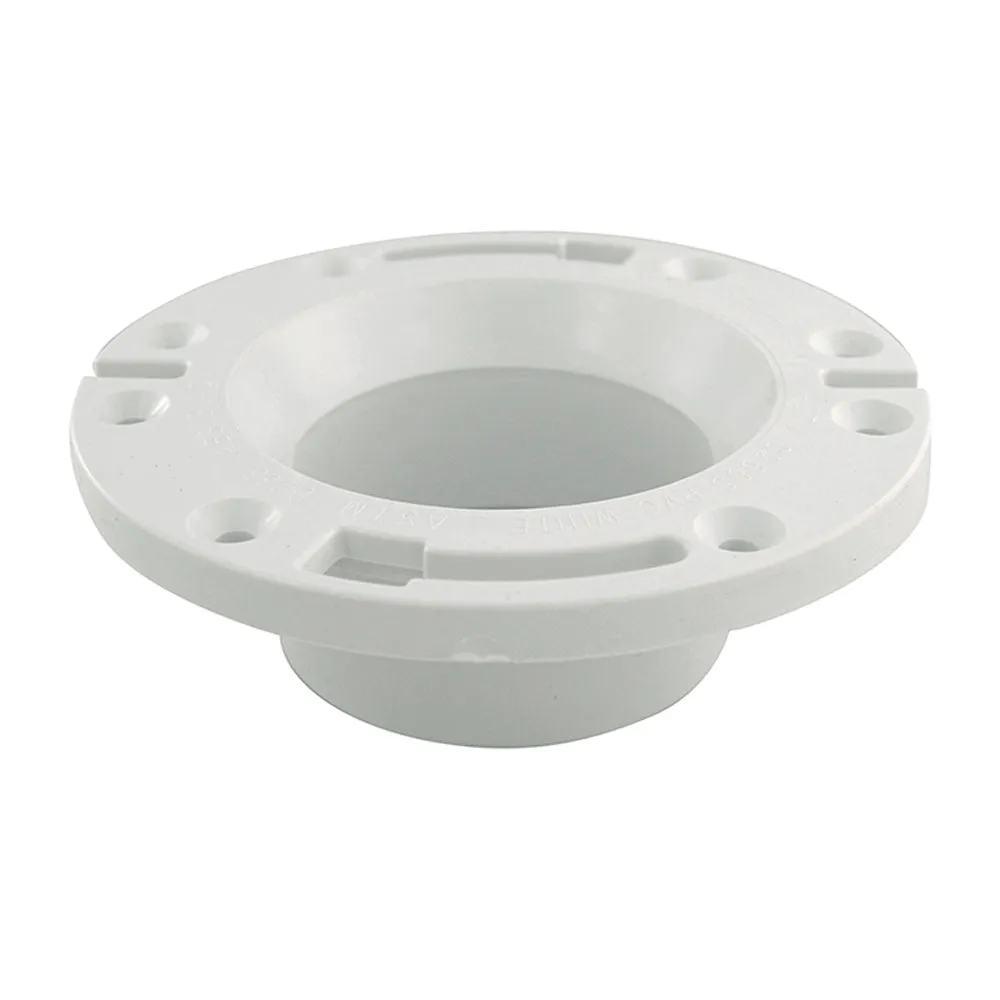 Braxton Harris Company 3″ x 4″ PVC Flat Fit Closet Flange Less Knockout