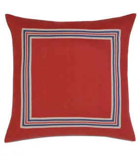 Breeze Scarlet 100% Linen Throw Pillow Cover 20x20