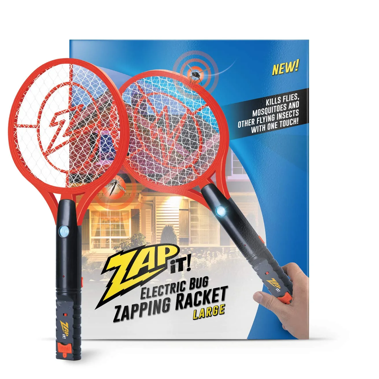 Bug Zapper Rechargeable Bug Zapper Racket, 4,000 Volt, Usb Charging