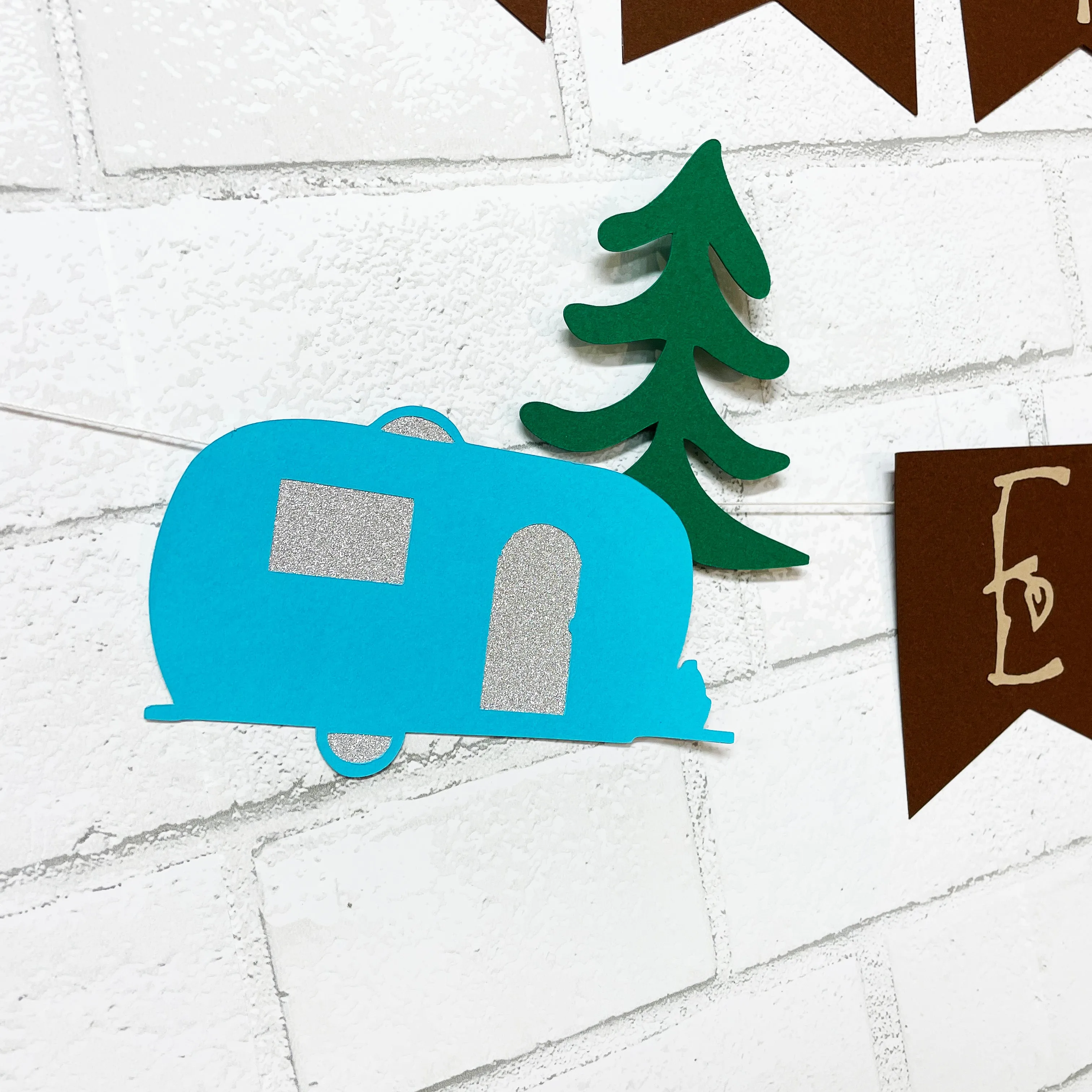 Camping Birthday Banner