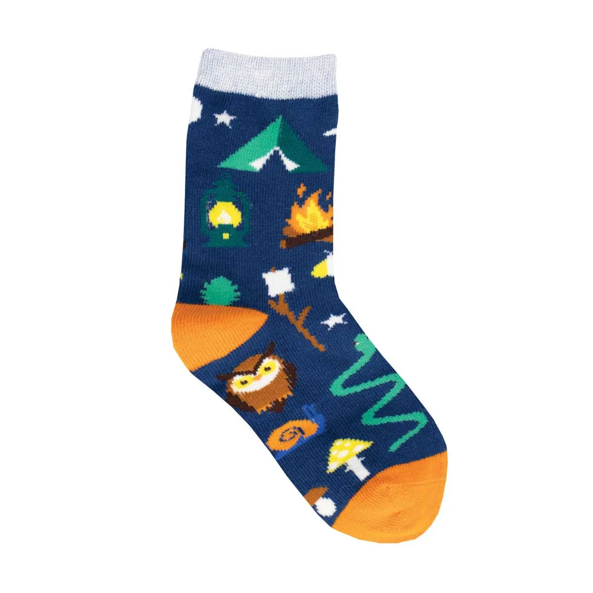 Camping Friends Kids' Crew Socks (Age 4-7)