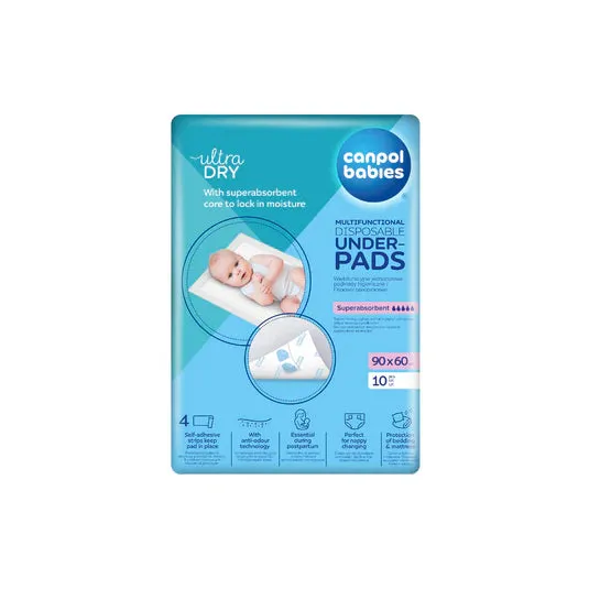 Canpol Babies Multifunctional Underpads 90X60 Cm 10Pcs 78/002