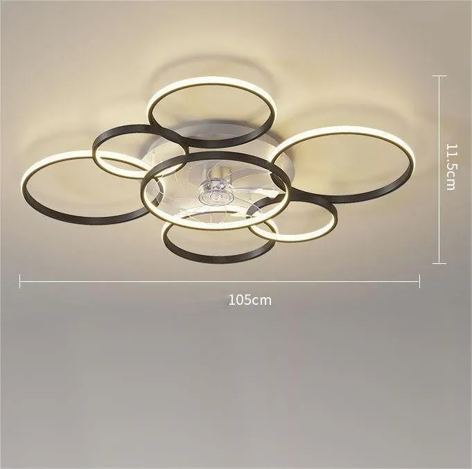 Ceiling Suction Living Room Bedroom Fan Light