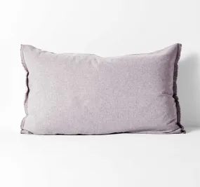 Chambray Fringe Standard Pillowcase Lilac