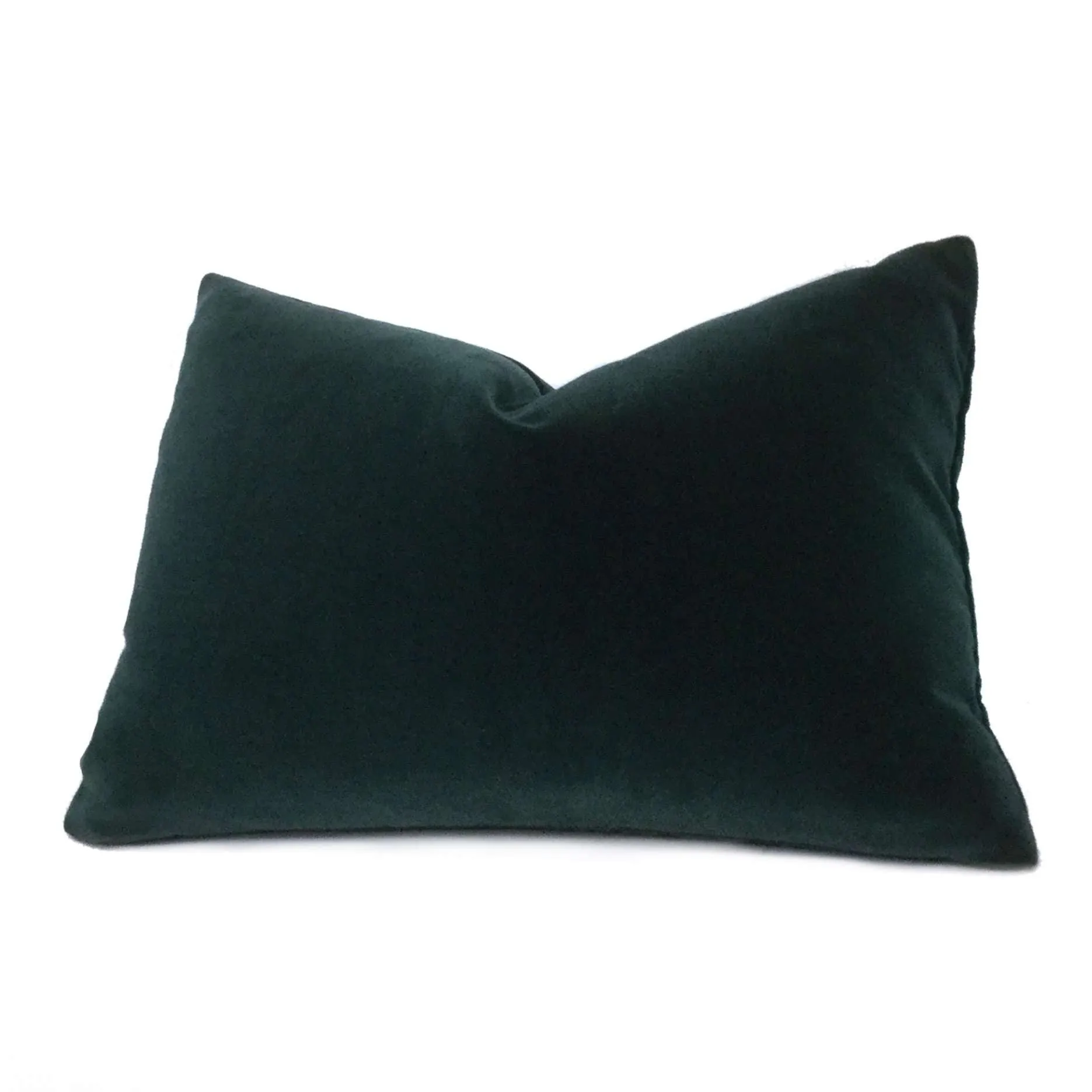 (CLEARANCE) Robert Allen Lady Elsie Tourmaline Dark Green Cotton Italian Velvet Pillow Cover