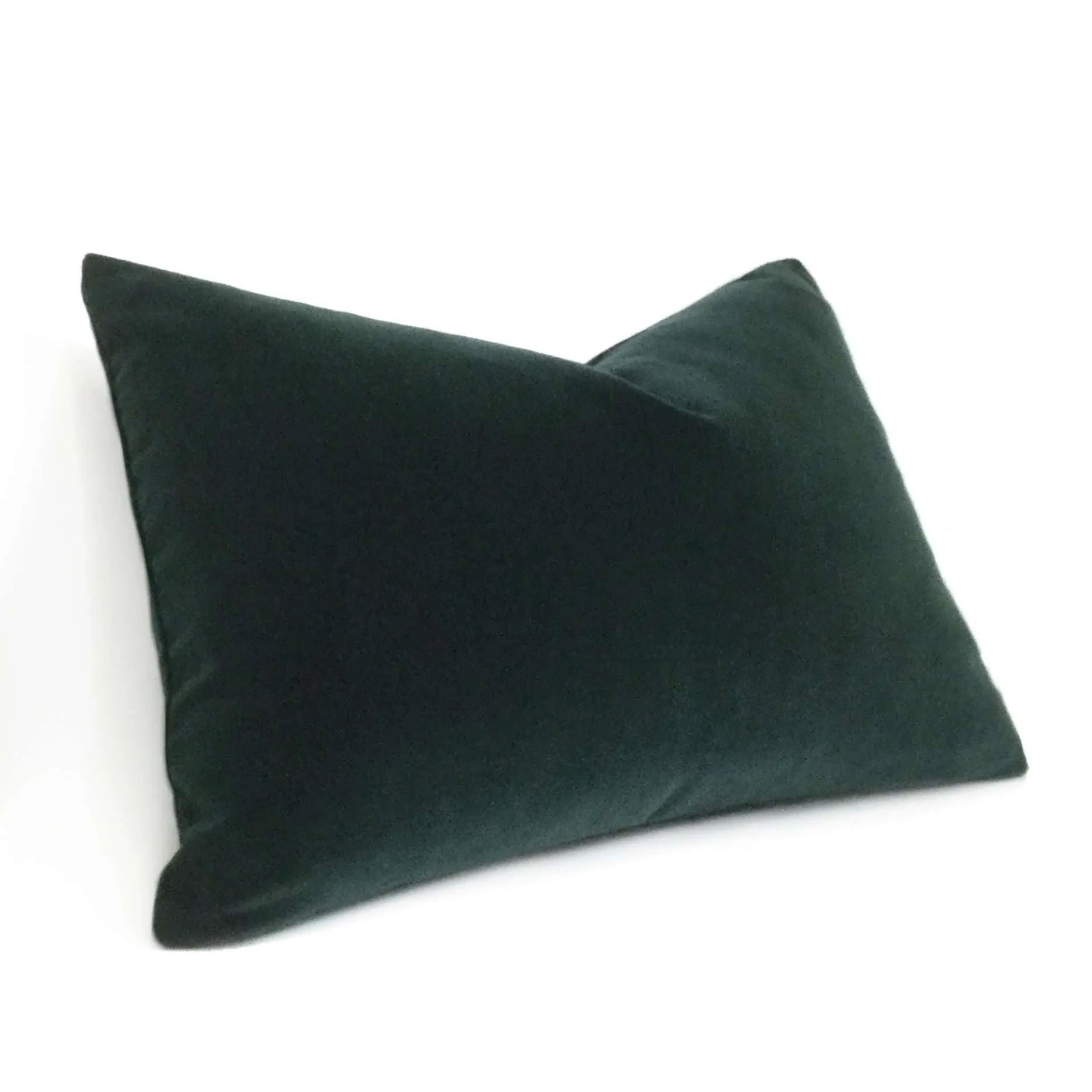 (CLEARANCE) Robert Allen Lady Elsie Tourmaline Dark Green Cotton Italian Velvet Pillow Cover