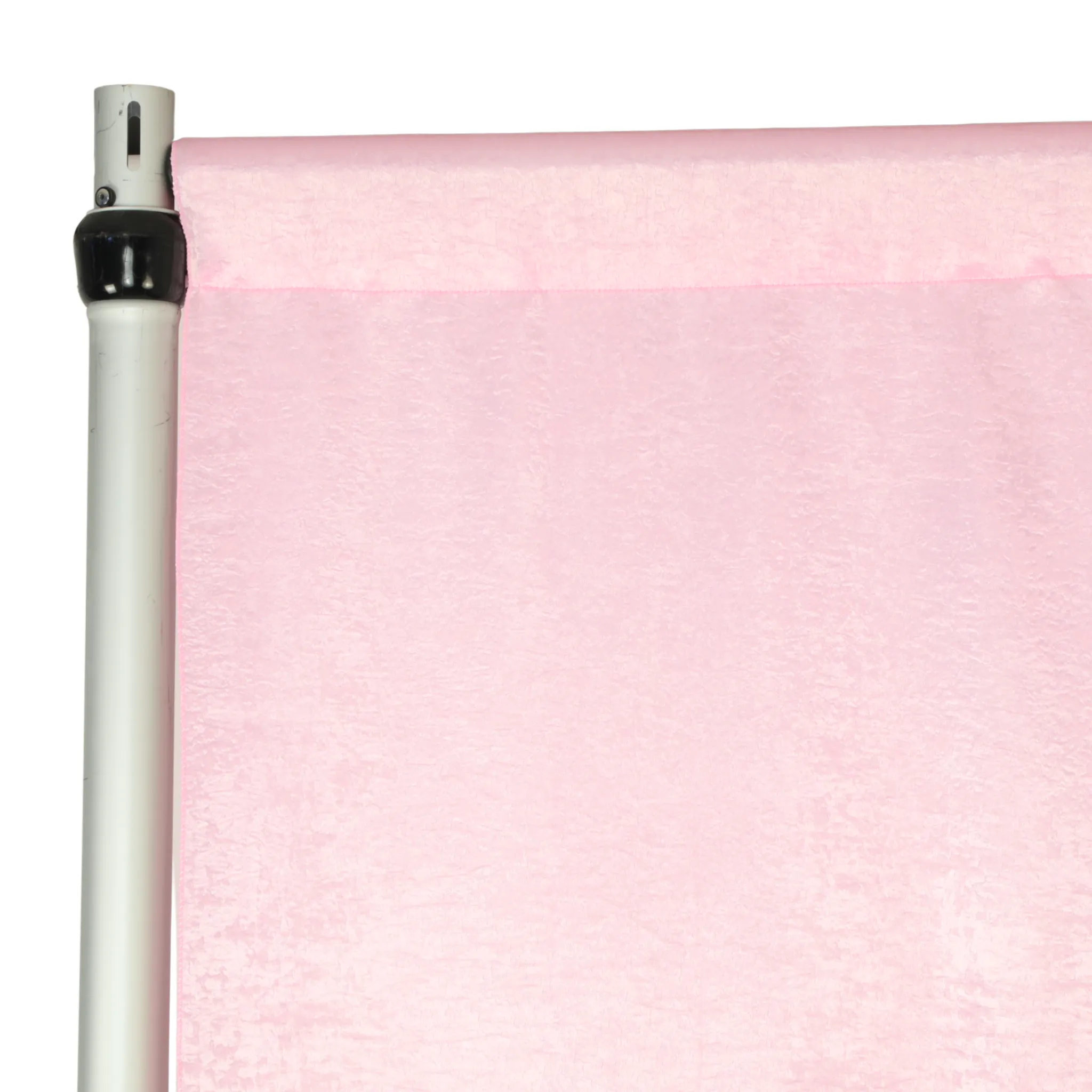 Crinkle Shimmer 12ft H x 52" W Drape/Backdrop Panel - Pink