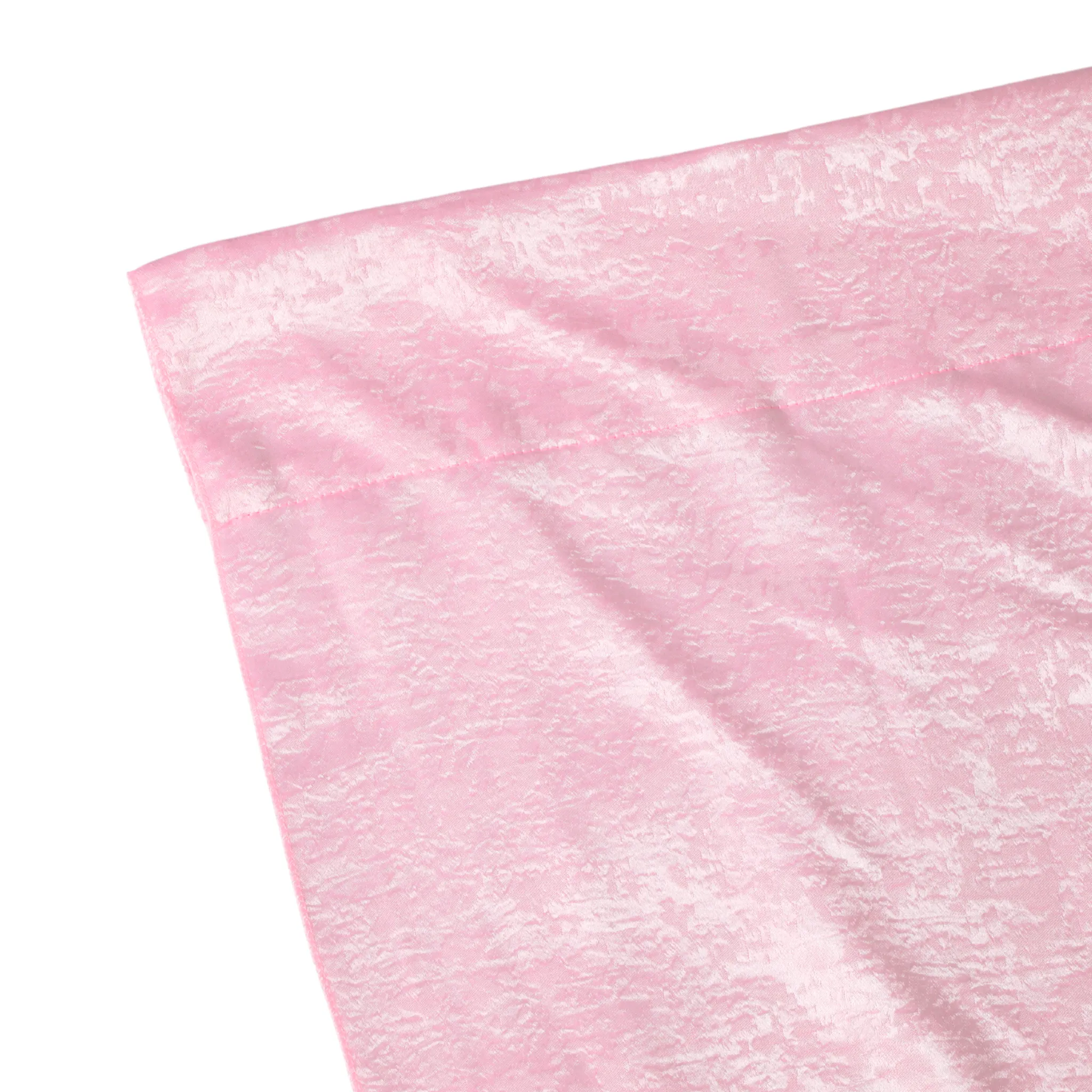 Crinkle Shimmer 12ft H x 52" W Drape/Backdrop Panel - Pink