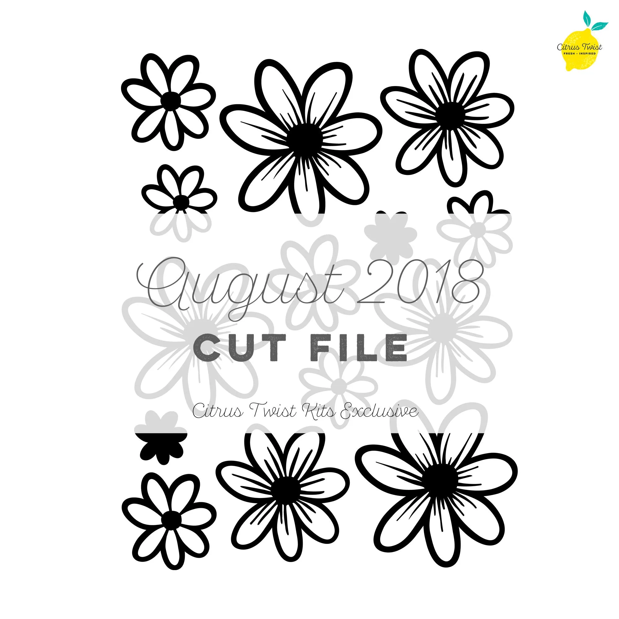 Cut File - Daisy Cut file - August 2018