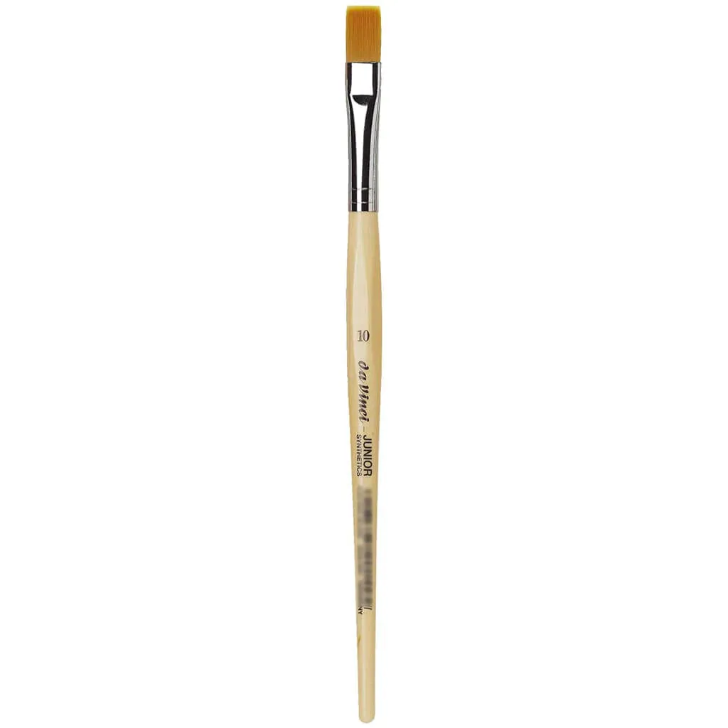 Da Vinci Junior Synthetic Brush Flat Short Handle Size 10