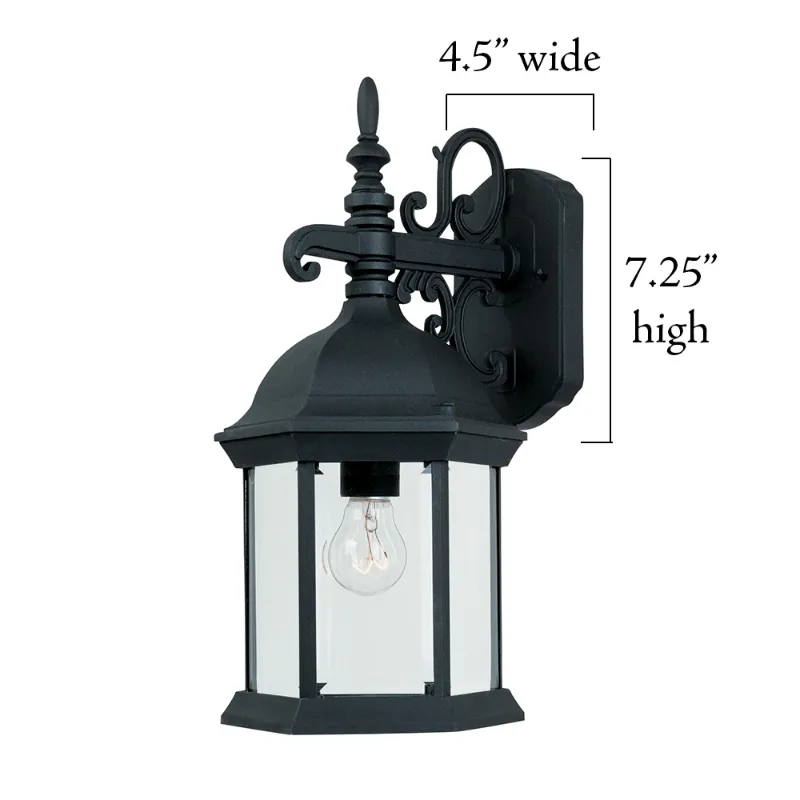 Designers Fountain 2971 Devonshire 1-lt 17" Tall Outdoor Wall Lantern