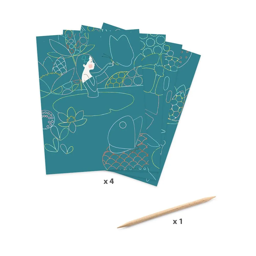 Djeco Scratch Cards - The Pond