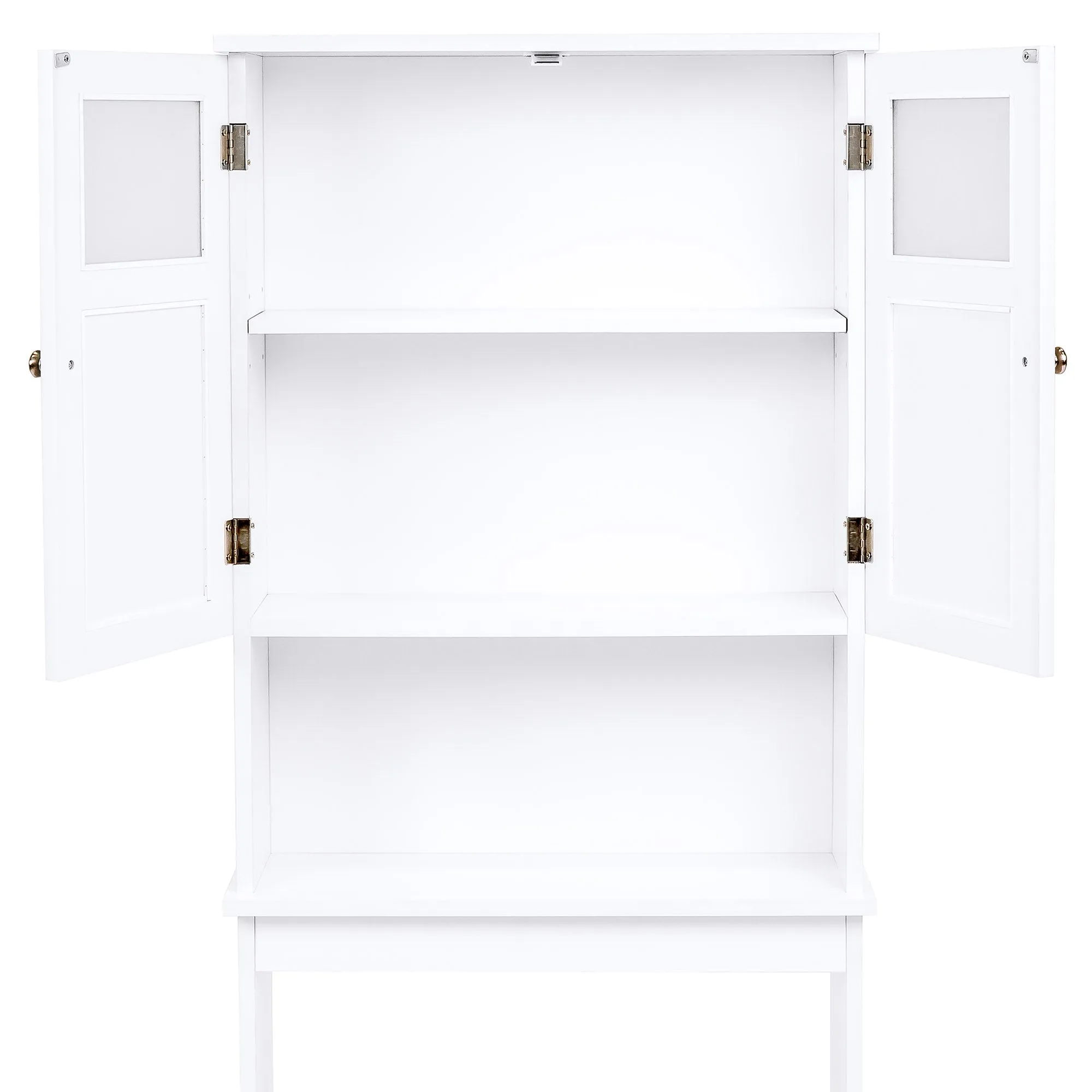 Double Door Over-the-Toilet Bathroom Storage Cabinet