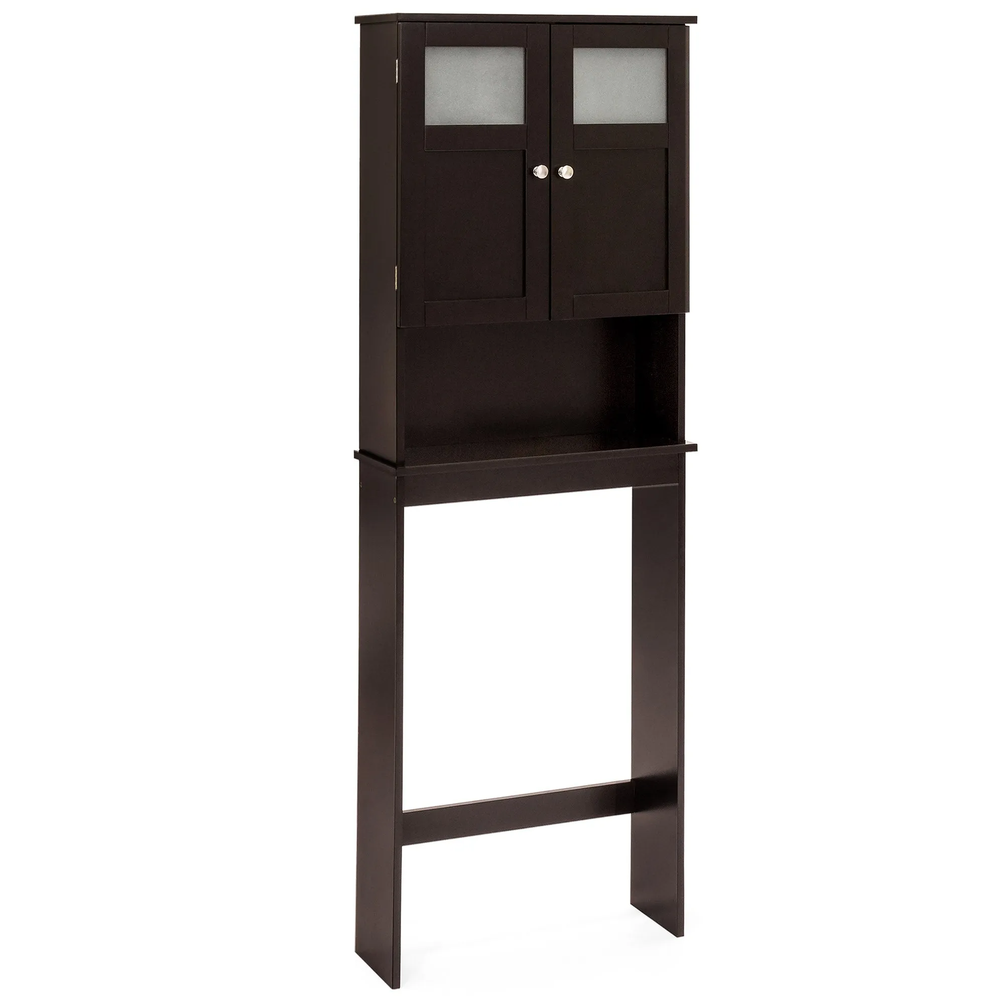 Double Door Over-the-Toilet Bathroom Storage Cabinet