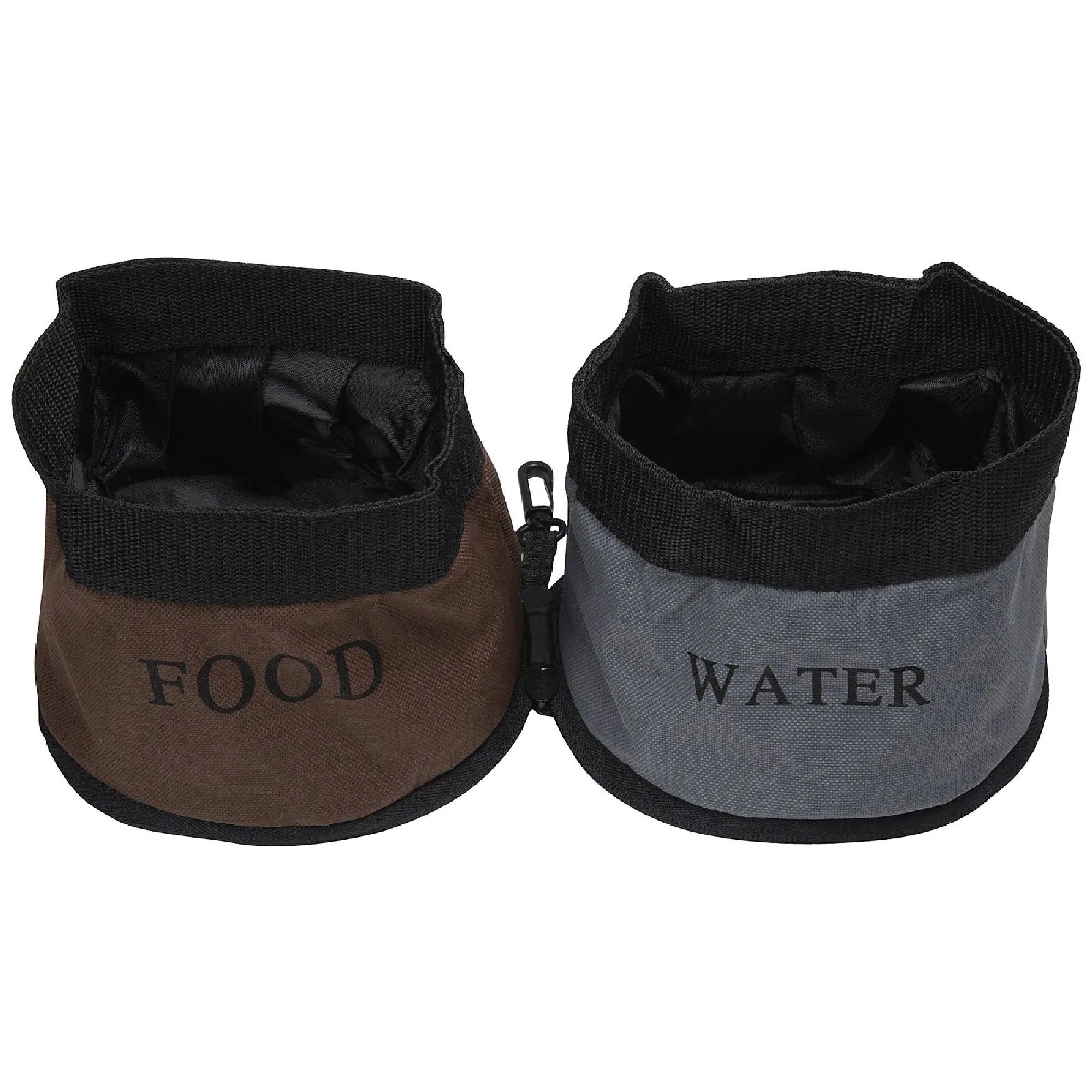 Double Food and Water Travel Pet Bowl