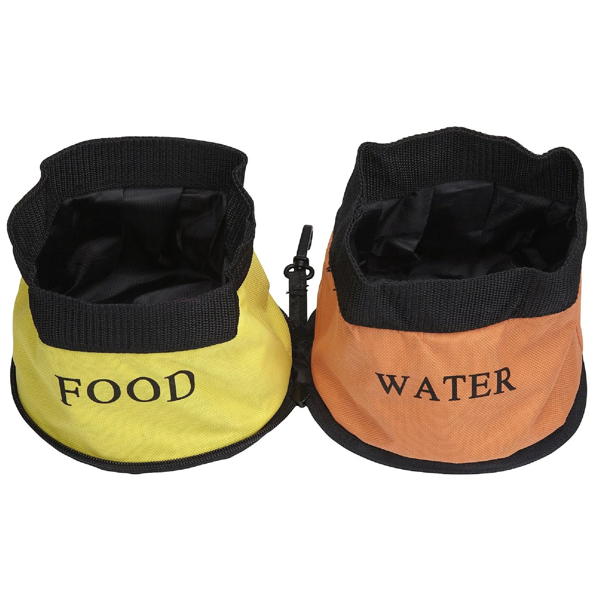 Double Food and Water Travel Pet Bowl