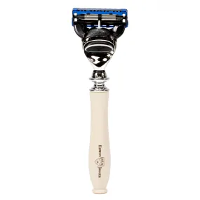 Edwin Jagger Chatsworth Gillette Fusion Razor Handle, Faux Ivory