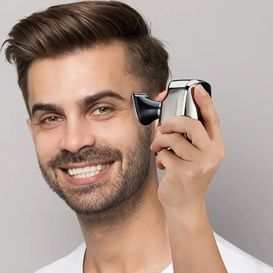 Electric Head Hair Shaver with an LED Display