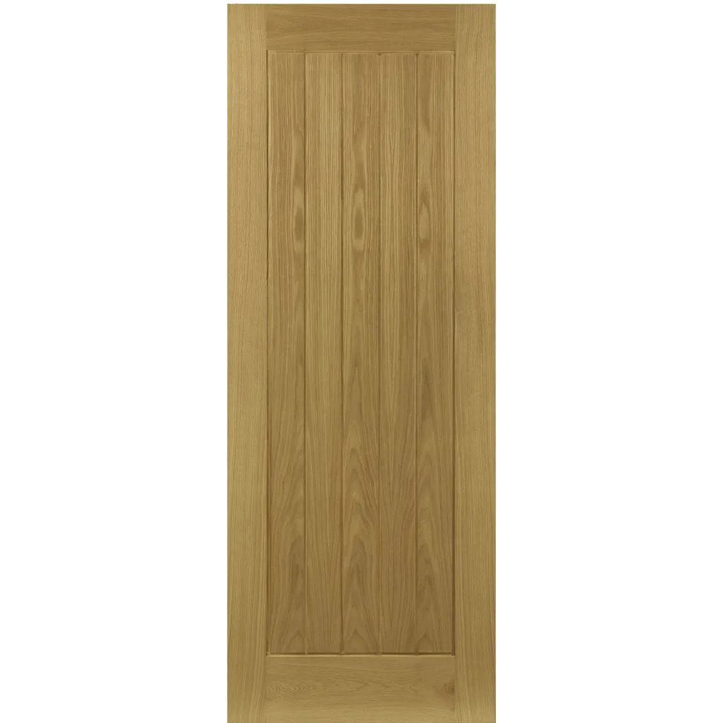 Ely Oak Absolute Evokit Double Pocket Doors - Unfinished