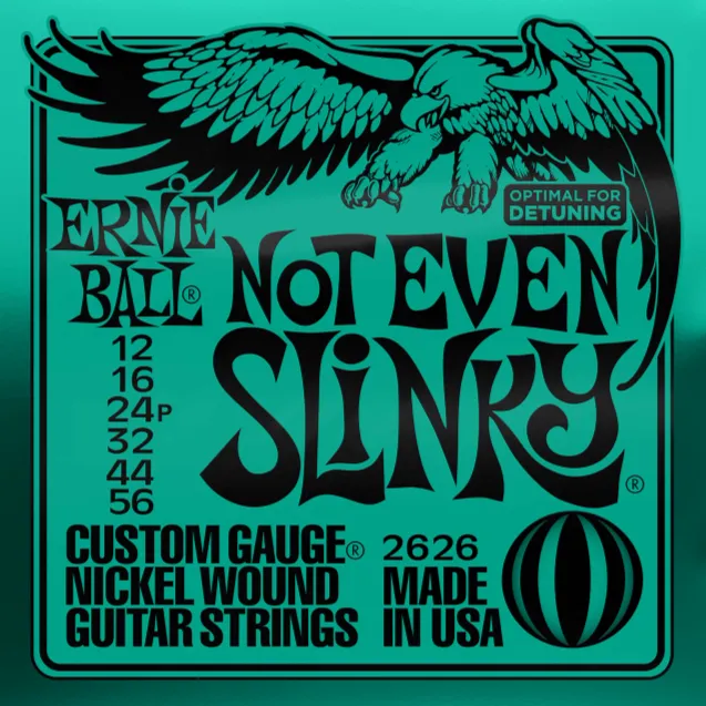 Ernie Ball 2626 Not Even Slinky Nickel Wound Electric Guitars Strings 12-56 Gauge