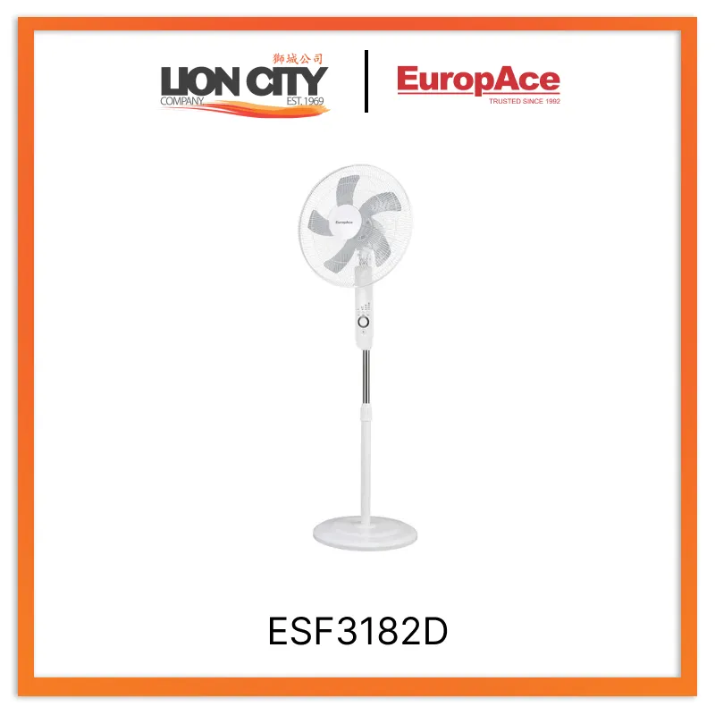 Europace ESF3182D 18" Digital Stand Fan With Remote