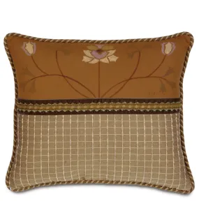 Fairmount Hand-Painted Lumbar Pillow Cover 15x18