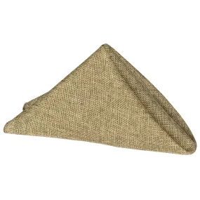 Faux Burlap Linen Napkin 20"x20" - Natural Tan