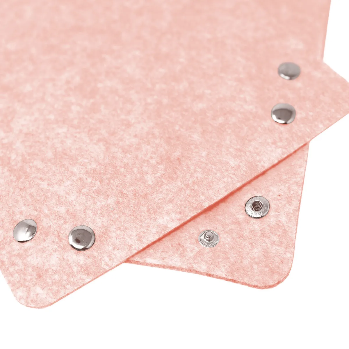 Felt Catchall Storage Tray Boxes (set of 2) - Pink