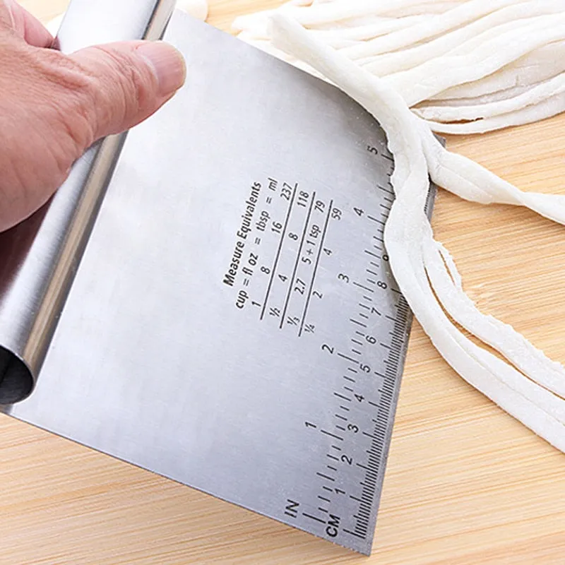 Funki Buys | Cooking Scrapers | Stainless Steel Dough Cutter