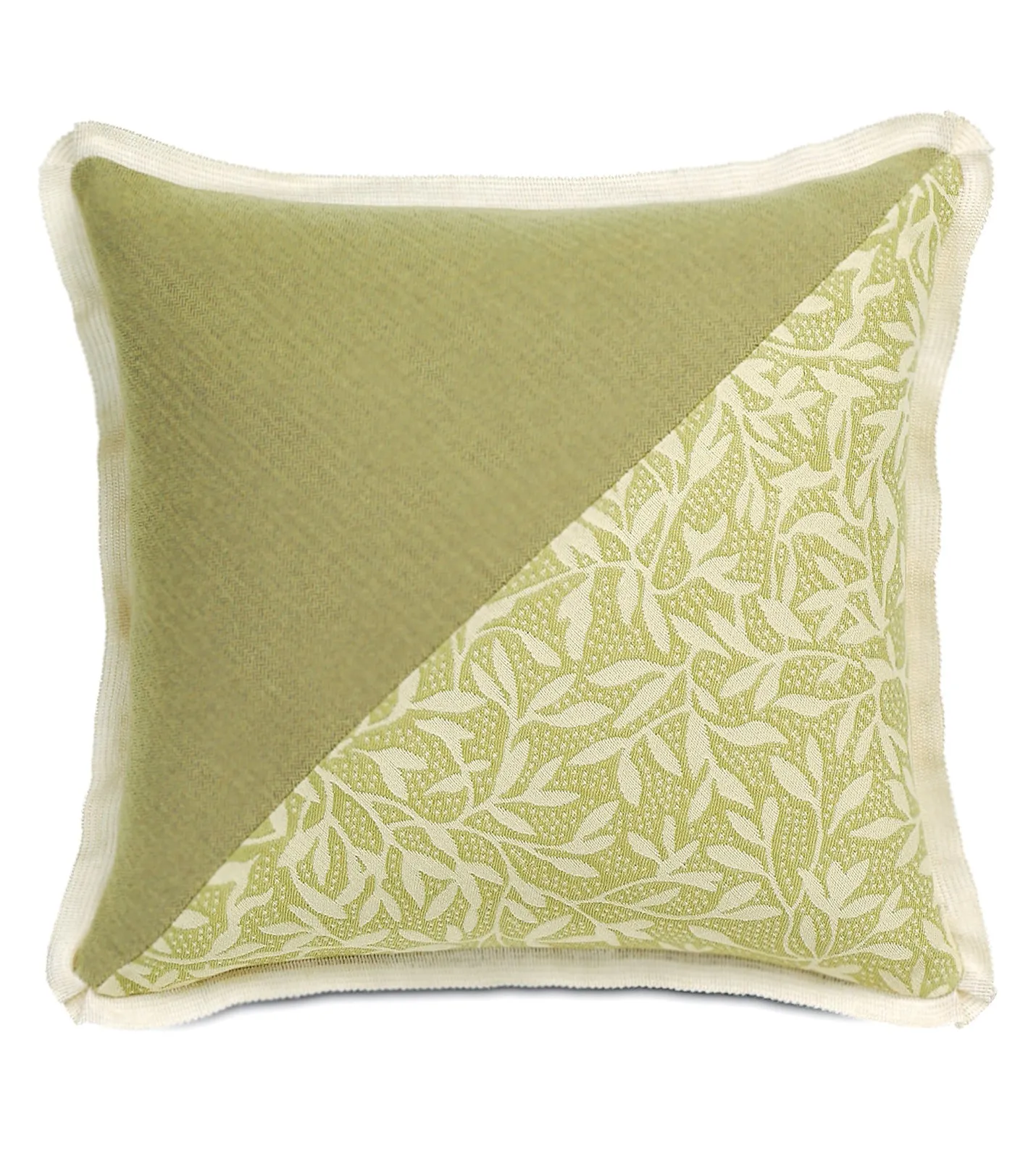 Gemma Spring Green Indoor Outdoor Luxury Throw Pillow Cover 14x14