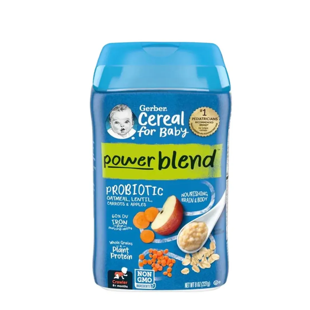 Gerber Baby Food Cereal 227g - Single Grain/Multigrain/Oatmeal/ Whole Wheat/ Probiotic