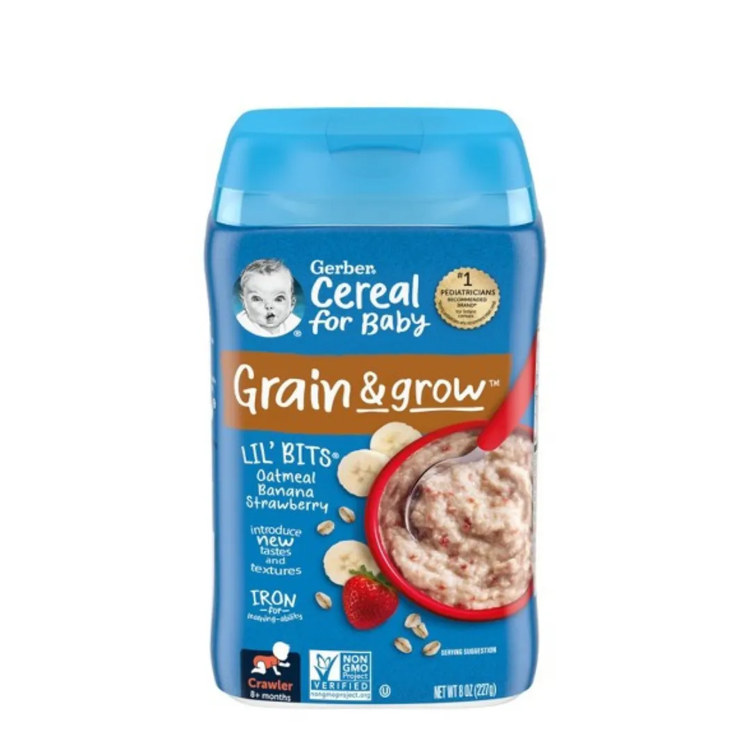 Gerber Baby Food Cereal 227g - Single Grain/Multigrain/Oatmeal/ Whole Wheat/ Probiotic