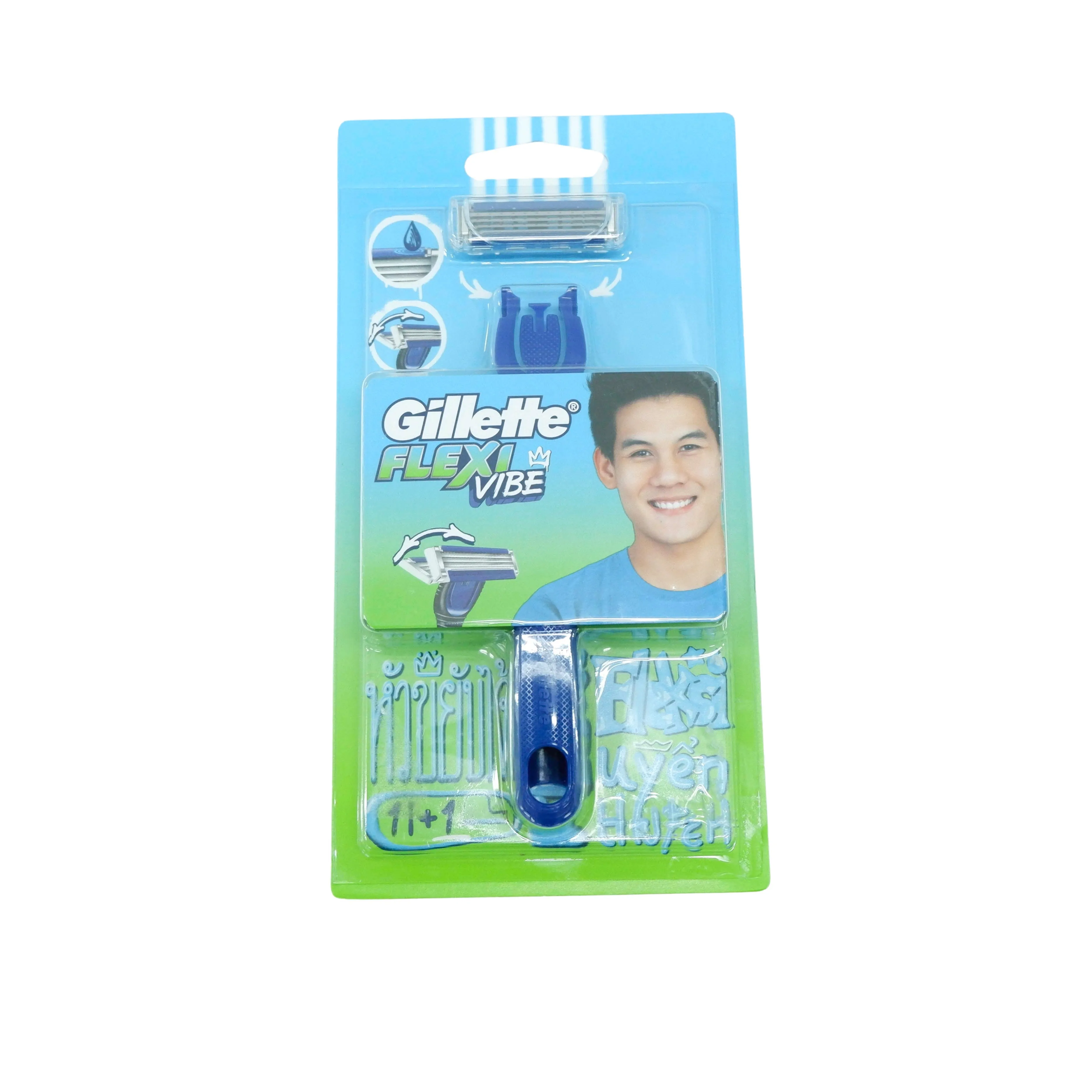 Gillette Flexi-Vibe Razor (1 Razor Handle and 1 Blade/Cartridge)