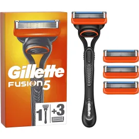 Gillette Fusion5 Razor for Men's   3 Razor Blade Refills