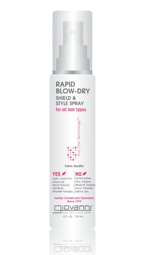 GIOVANNI Hair Shield & Style Spray Rapid Blow-Dry 118ml